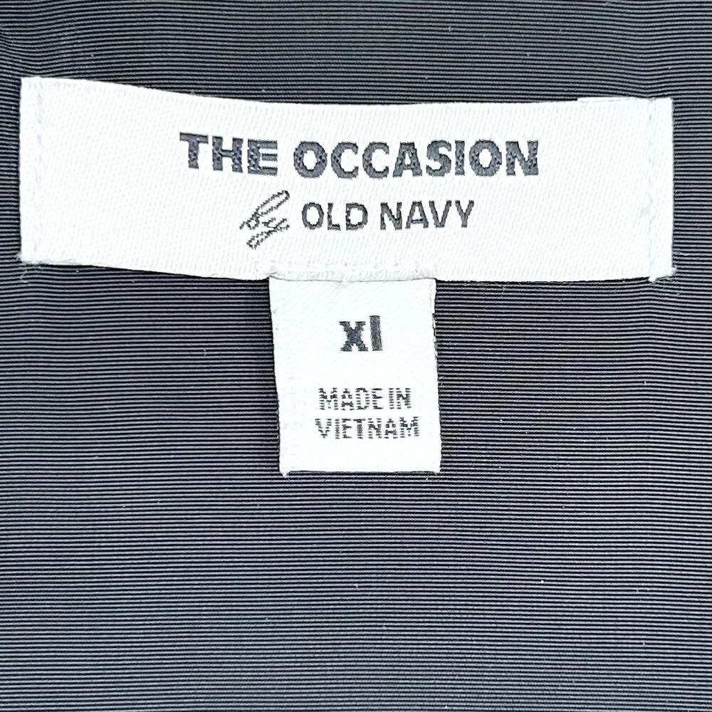 Old Navy The Occasion Black Taffeta Party Formal Fit & Flare Cami Mini Dress XL - Picture 10 of 13